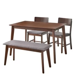 4pc Celeste Dining Set With Bench - Buylateral -Cozy Living Deals Store GUEST 50a27427 0e29 4f1f 8a1d 479afbed4622