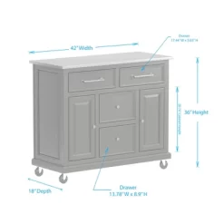 Glenwillow Home Kitchen Cart With Locking Casters - No-Tool Assembly -Cozy Living Deals Store GUEST 50bb5bf2 d34b 4972 b15e e9bbbf7cfc23