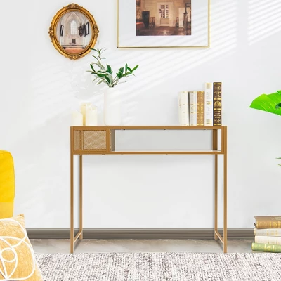 Costway Console Entryway Table Long Couch Side Table Narrow For Hallway, Living Room 8 Costway Console Entryway Table Long Couch Side Table Narrow For Hallway, Living Room - Image 8