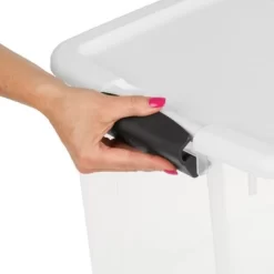 Sterilite Clear Stackable Set Of 70 Quart Ultra Latch Storage Boxes (4 Pack) & 64 Quart Container Totes (6 Pack) With Latching Lids -Cozy Living Deals Store GUEST 52e7a423 de4f 4cbe 9412 795239ac562a