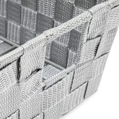 Farmlyn Creek Grey Woven Basket For Bathroom, Closet And Pantry Storage Organizer (11.4 X 6.5 X 4.5 In) 6 Farmlyn Creek Grey Woven Basket For Bathroom, Closet And Pantry Storage Organizer (11.4 X 6.5 X 4.5 In) - Image 6