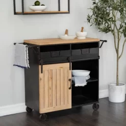 Industrial Rolling Cart Black - Olivia & May 36 Industrial Rolling Cart Black - Olivia & May -Cozy Living Deals Store GUEST 5430460f c077 4625 9986 a85ea1ef231f