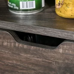 HOMCOM Industrial Sideboard, Freestanding Coffee Bar Cabinet, Buffet Cabinet With 2 Drawers, 2 Shelves & Metal Mesh Door, Dark Brown/Black -Cozy Living Deals Store GUEST 5479691c a479 4bf3 b0a4 75c178a4cd64