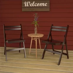 Cosco 2pk XL Wood Slat Back Folding Chairs