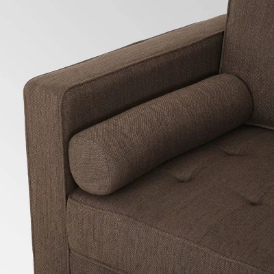 Portwall Contemporary Tufted Sofa Brown - Christopher Knight Home 6 Portwall Contemporary Tufted Sofa Brown - Christopher Knight Home - Image 6