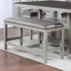 26" Hyland Counter Bench Gray - Steve Silver Co. 6 26" Hyland Counter Bench Gray - Steve Silver Co. -Cozy Living Deals Store GUEST 5573faef ee82 44f8 99a0 2383ebd28efb