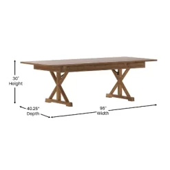 Merrick Lane 8' X 40" Rectangular Antique Rustic Solid Pine Foldable Dining Table With Crisscross Legs 21 Merrick Lane 8' X 40" Rectangular Antique Rustic Solid Pine Foldable Dining Table With Crisscross Legs -Cozy Living Deals Store GUEST 55fed57a 2443 416c 9379 966faf846a67