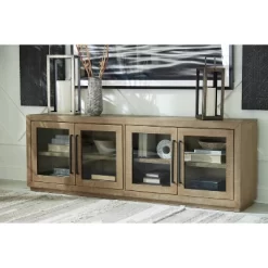 Waltleigh Accent Cabinet Metallic/Brown/Beige - Signature Design By Ashley