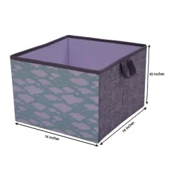 Bacati - Clouds In The City Mint//Gray Storage Box Large -Cozy Living Deals Store GUEST 568b8a14 fda5 42e0 9cf4 5974116341bc