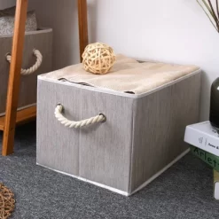 WeThinkStorage 2pk 34L Foldable Organizing Storage Bin With Rope Handle 14 WeThinkStorage 2pk 34L Foldable Organizing Storage Bin With Rope Handle -Cozy Living Deals Store GUEST 56a451f9 ae43 4621 920c 8c33c0494444