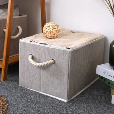 WeThinkStorage 2pk 34L Foldable Organizing Storage Bin With Rope Handle 5 WeThinkStorage 2pk 34L Foldable Organizing Storage Bin With Rope Handle - Image 5