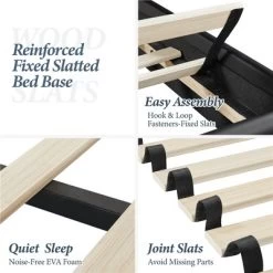 Yaheetech Upholstered Bed Frame With Button-Tufted Headboard 15 Yaheetech Upholstered Bed Frame With Button-Tufted Headboard -Cozy Living Deals Store GUEST 56bdce78 d75e 4e82 8cee a4d6f0aab81b