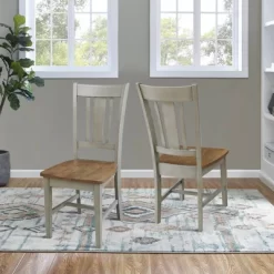 Set Of 2 San Remo Splatback Chairs - International Concepts -Cozy Living Deals Store GUEST 56e5a4b7 d08e 4ef9 b1b5 1bae49eb850e