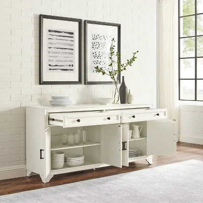 Tara Sideboard Distressed White - Crosley 3 Tara Sideboard Distressed White - Crosley - Image 3