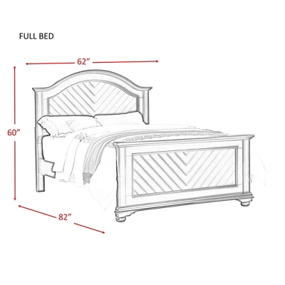 5pc Full Addison Panel Bedroom Set Dove White - Picket House Furnishings 10 5pc Full Addison Panel Bedroom Set Dove White - Picket House Furnishings - Image 10