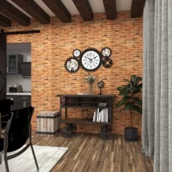 Industrial Metal Console Table Dark Black - Olivia & May -Cozy Living Deals Store GUEST 5782d1a6 37f5 45a9 9e09 d8358724646d