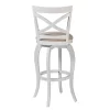 25" Ellendale Wood Counter Height Barstool White - Hillsdale Furniture