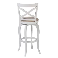 25" Ellendale Wood Counter Height Barstool White - Hillsdale Furniture