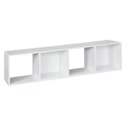 Closetmaid 102900 Decorative Home Stackable 4-Cube Cubeicals Organizer Storage In White With Hardware For Toys, Office, Or Home