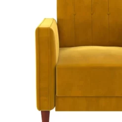 Isabella Tufted Accent Chair Mustard Yellow Velvet - Room & Joy -Cozy Living Deals Store GUEST 59c58b2a bed7 4afe ae1e 9f90d13d56e4