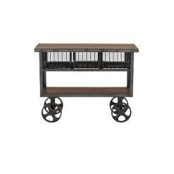 Industrial Metal Console Table Dark Black - Olivia & May -Cozy Living Deals Store GUEST 59eb056f 6ec4 4f66 a18b 483d73c7e347