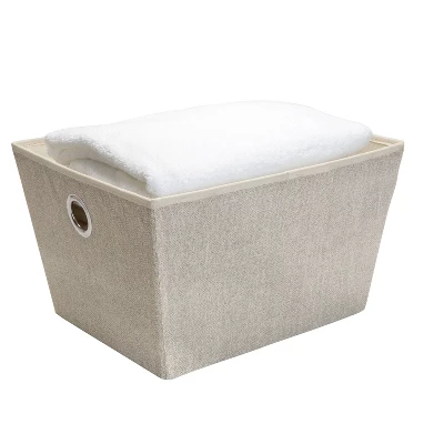 Simplify Large Grommet Storage Bin Brown 1 Simplify Large Grommet Storage Bin Brown