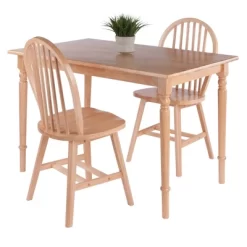 3pc Ravenna Dining Table Set Natural - Winsome -Cozy Living Deals Store GUEST 5a825e7a f925 49a9 87b9 0ade2177decb
