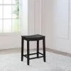 24" Fiddler Wood Backless Counter Height Barstool Black - Hillsdale Furniture