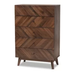 Hartman Wood 5 Drawer Storage Chest Walnut Brown - Baxton Studio 12 Hartman Wood 5 Drawer Storage Chest Walnut Brown - Baxton Studio -Cozy Living Deals Store GUEST 5aa01ed4 9a64 40f8 9cf2 744d05ee5f0c