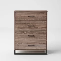 Mixed Material 4 Drawer Dresser - Room Essentials™ 15 Mixed Material 4 Drawer Dresser - Room Essentials™ -Cozy Living Deals Store GUEST 5ae3294d 7b1e 49a6 9199 9fb307d27836
