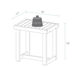 18"H Solid White Oak Mini Bench - Flora Home -Cozy Living Deals Store GUEST 5b4869e2 e048 49d7 86cb e2d5be6b110e