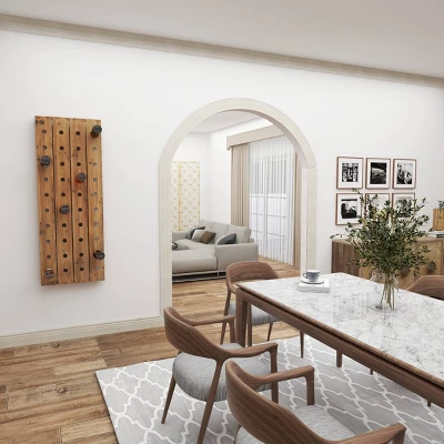 Rustic Wood Wall Wine Rack Brown - Olivia & May 14 Rustic Wood Wall Wine Rack Brown - Olivia & May - Image 14