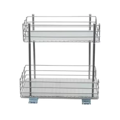 Household Essentials 12" 2-Tier Pantry Organizer Nickel -Cozy Living Deals Store GUEST 5b93ed4b 312c 4a88 8dbd 0ff145823e0c