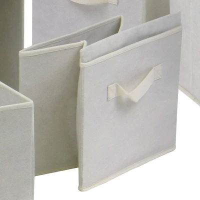 Set Of 4 Capri Foldable Fabric Baskets Beige - Winsome 2 Set Of 4 Capri Foldable Fabric Baskets Beige - Winsome - Image 2