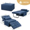 Costway 4 In 1 Multi-Function Sofa Bed Convertible Sleeper Folding Ottoman