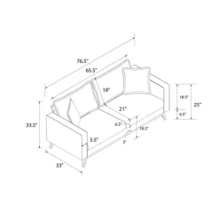Maryan Pillowback Wood Stretcher Sofa Gray Linen - Room & Joy 19 Maryan Pillowback Wood Stretcher Sofa Gray Linen - Room & Joy -Cozy Living Deals Store GUEST 5c828eec 5214 445f 81b7 f8b507332f9e