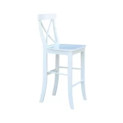 30" X-Back Counter Height Barstool White - International Concepts -Cozy Living Deals Store GUEST 5cab3f6c 2589 4d9e ac25 94a7f0061e9a