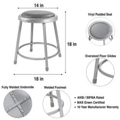 2pk Heavy Duty Vinyl Padded Steel Barstool Gray - Hampden Furnishings 14 2pk Heavy Duty Vinyl Padded Steel Barstool Gray - Hampden Furnishings -Cozy Living Deals Store GUEST 5cfc536f aaf5 4295 a63e eb9c72e2410b