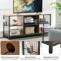 Costway 3-Tier TV Stand For TV's Up To 65'' Entertainment Media Center W/Storage Basket -Cozy Living Deals Store GUEST 5d098bbb eb5b 4fae 839b 494e8ab7d0f8