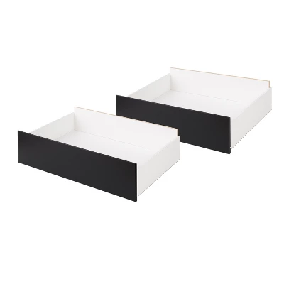 Set Of 2 Select Storage Drawers On Wheels - Prepac 1 Set Of 2 Select Storage Drawers On Wheels - Prepac