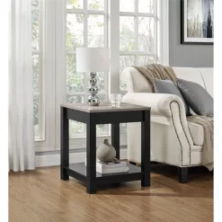 Paramount End Table Black/ Sonoma Oak - Room & Joy -Cozy Living Deals Store GUEST 5d3c3d0b c290 47d7 a45b 8a5920130839