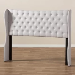 Cadence Modern And Contemporary Fabric Button Tufted Winged Headboard Gray - Baxton Studio 8 Cadence Modern And Contemporary Fabric Button Tufted Winged Headboard Gray - Baxton Studio -Cozy Living Deals Store GUEST 5e32d207 1797 45d6 9275 35e702bfe6c5