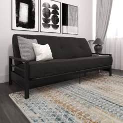 Max Metal Futon Frame Black - Room & Joy -Cozy Living Deals Store GUEST 5e37f4a2 d0d2 42dd b6b7 31c0b71ee80d