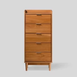 Mid-Century Modern Solid Wood 5 Drawer Chest Of Drawers - Saracina Home -Cozy Living Deals Store GUEST 5e4385bd f55f 474e 8e71 1c6e45c84f05