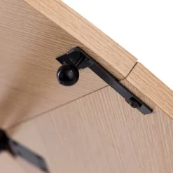 Valxina Round Folding Dining Table Natural/Black - Aiden Lane -Cozy Living Deals Store GUEST 5ebcde6f 3d41 410f ad0a f7930c3d3233