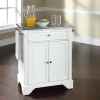 Lafayette Stainless Steel Top Portable Kitchen Island/Cart White/Stainless Steel - Crosley