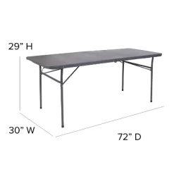Emma And Oliver 6-Foot Bi-Fold Plastic Banquet And Event Folding Table With Handle -Cozy Living Deals Store GUEST 5f837a61 d919 4adc bb21 4bb48201597b