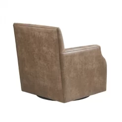 Glaser Faux Leather Swivel Chair Brown - Madison Park -Cozy Living Deals Store GUEST 5f9bc0cf 07f0 4354 842a edce6fc8767f