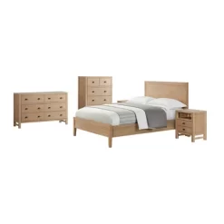 5pc Arden Wood Bedroom Set With Two 2 Drawer Nightstands Light Driftwood - Alaterre Furniture -Cozy Living Deals Store GUEST 5fadc1fb 2163 4db7 a8fd 8ca6c859ae3b