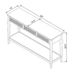 East Bluff Woven Drawer Console Table - Threshold™ Designed With Studio McGee -Cozy Living Deals Store GUEST 5fadeab1 5821 409f b35b 9dc3416e6dfc